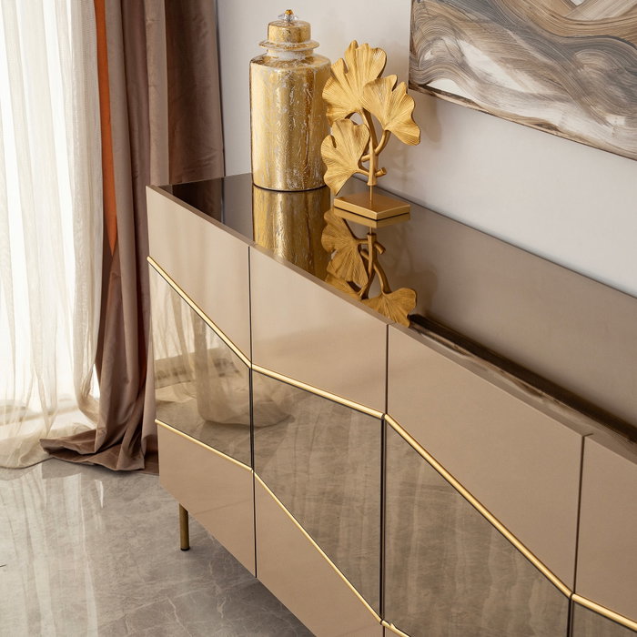 Hanah Home Consola en Bronce y Oro Hanah Home Consola en Bronce y Oro
